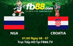 fb88-Soi kèo bóng đá Nga Croatia World Cup 2018