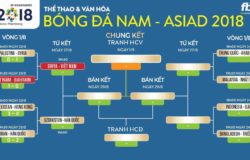 Lịch thi đấu vòng tứ kết Asiad 2018