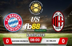 fb88-Soi kèo tài xỉu Bayern Munich vs AC Milan ICC Cup 2019