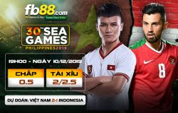 fb88-Soi kèo Việt Nam vs Indonesia chung kết sea games 2019