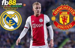 fb88 van de beek từ chối real rộng đường đến với man united