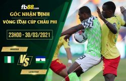 fb88-soi kèo Nigeria vs Lesotho