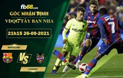 Fb88 soi kèo trận đấu Barcelona vs Levante