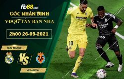 Fb88 soi kèo trận đấu Real Madrid vs Villarreal