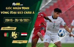 fb88-soi kèo U23 Afghanistan vs U23 Iraq