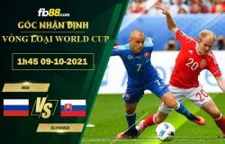 Fb88 soi kèo trận đấu Nga vs Slovakia