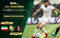 Fb88 soi kèo trận đấu U23 Iran vs U23 Nepal