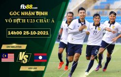 Fb88 soi kèo trận đấu U23 Malaysia vs U23 Lào