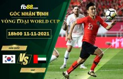 Fb88 soi kèo trận đấu Hàn Quốc vs UAE