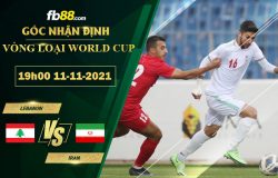 Fb88 soi kèo trận đấu Lebanon vs Iran