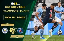 Fb88 soi kèo trận đấu Man City vs PSG