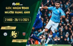 fb88-soi kèo Man City vs West Ham