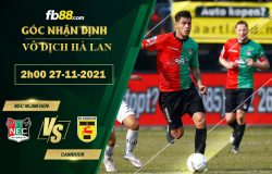 Fb88 soi kèo trận đấu NEC Nijmegen vs Cambuur