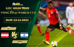 Fb88 soi kèo trận đấu Áo vs Israel