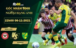 Fb88 soi kèo trận đấu Brentford vs Norwich