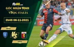 Fb88 soi kèo trận đấu Empoli vs Genoa