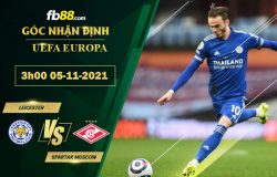 Fb88 soi kèo trận đấu Leicester vs Spartak Moscow