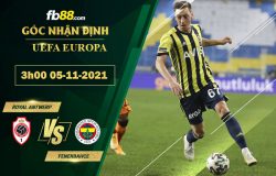 Fb88 soi kèo trận đấu Royal Antwerp vs Fenerbahce