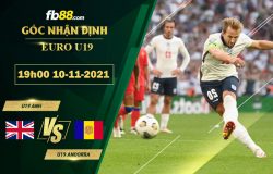 Fb88 thông số trận đấu U19 Anh vs U19 Andorra