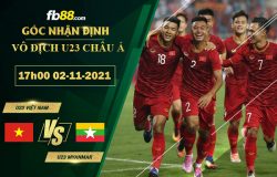 Fb88 soi kèo trận đấu U23 Việt Nam vs U23 Myanmar