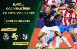 Fb88 soi kèo trận đấu FC Porto vs Atletico Madrid