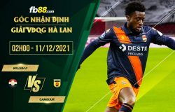 fb88-thông số trận đấu Willem vs Cambuur