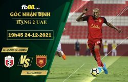 Fb88 soi kèo trận đấu Al-Jazira Al-Hamra vs Al Fujairah