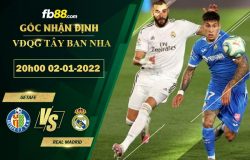 Fb88 soi kèo trận đấu Getafe vs Real Madrid