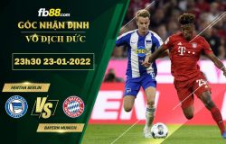 Fb88 soi kèo trận đấu Hertha Berlin vs Bayern Munich