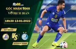 Fb88 soi kèo trận đấu Naft Masjed vs Esteghlal Tehran