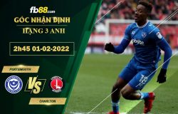 Fb88 soi kèo trận đấu Portsmouth vs Charlton