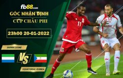 Fb88 soi kèo trận đấu Sierra Leone vs Equatorial Guinea