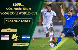 Fb88 soi kèo trận đấu USA vs El Salvador