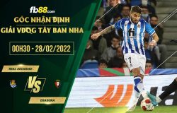 fb88-chi tiết kèo trận đấu Real Sociedad vs Osasuna