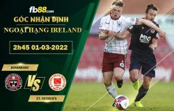 Fb88 soi kèo trận đấu Bohemians vs St. Patrick’s