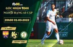 Fb88 soi kèo trận đấu El Gounah vs National Bank