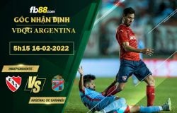 Fb88 soi kèo trận đấu Independiente vs Arsenal de Sarandi