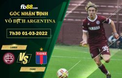 Fb88 soi kèo trận đấu Lanus vs Tigre