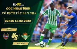 Fb88 soi kèo trận đấu Levante vs Real Betis