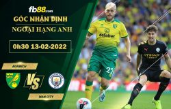 Fb88 soi kèo trận đấu Norwich vs Man City