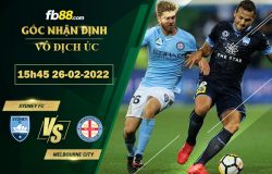 Fb88 soi kèo trận đấu Sydney FC vs Melbourne City