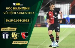 Fb88 soi kèo trận đấu Talleres Cordoba vs Newells