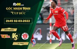 Fb88 soi kèo trận đấu Union Berlin vs St. Pauli