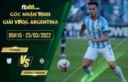 fb88-soi kèo Tucuman vs Central Cordoba