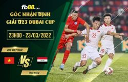 fb88-soi kèo U23 Viet Nam vs U23 Iraq