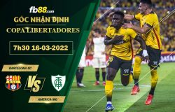 Fb88 soi kèo trận đấu Barcelona SC vs America MG