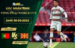 Fb88 soi kèo trận đấu Bồ Đào Nha vs Bắc Macedonia