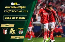 Fb88 soi kèo trận đấu Braga vs Benfica