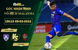 Fb88 soi kèo trận đấu Johor Darul vs Sarawak