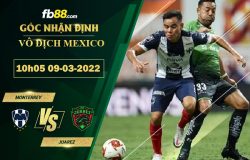 Fb88 soi kèo trận đấu Monterrey vs Juarez